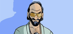 Красивый шрифт GTA Vice City